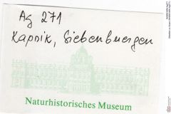 Etiketten zu Quarz (NHMW-MIN-Ag271)